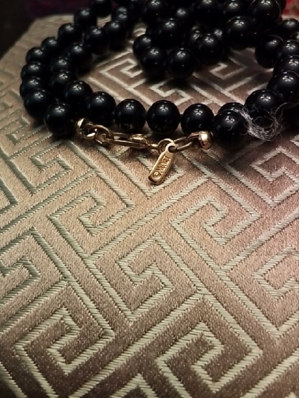 Monet Black Strand Beaded 18 Inch Necklace - Picture 3 of 3